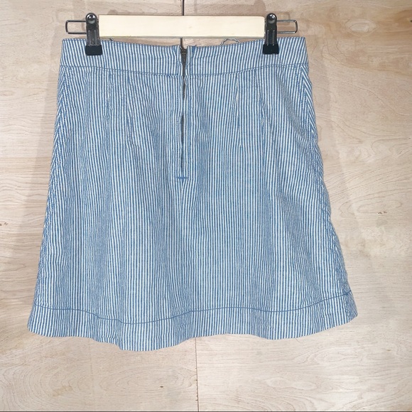 Free People | Railroad Striped Lace Up Mini Skirt - Picture 4 of 5